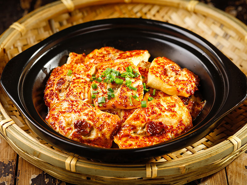 砂鍋煎釀豆腐